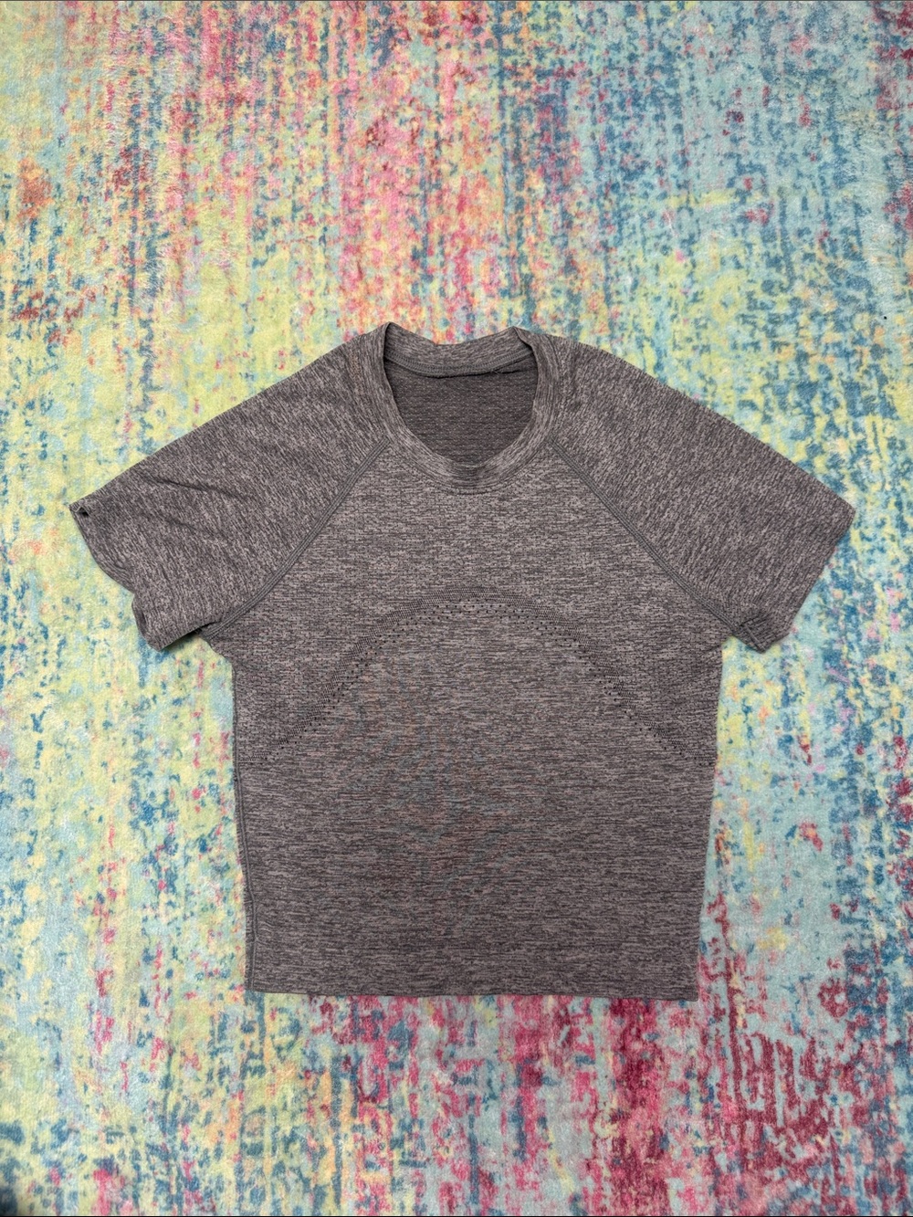 lululemon athletica Heather Gray Crop Top